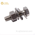 Hardware Fastener 304/316 Hex Bolt Nut และ Washer